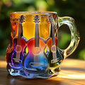Handgjord Mugg med 3D Gitarrmotiv