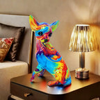 Färgglad Chihuahua Bordslampa