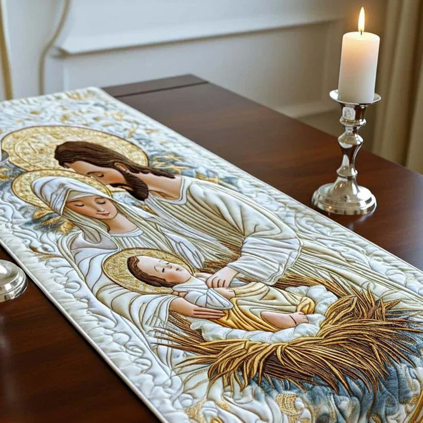 Kviltad Bordslöpare – Bethlehem Glow