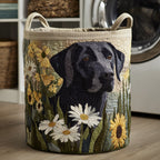 Tvättkorg – Black Lab Blooms