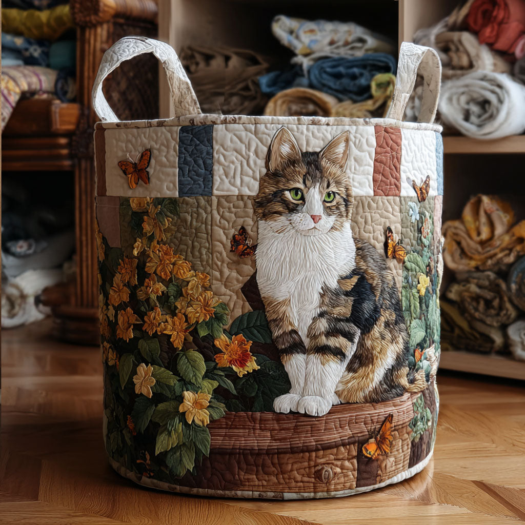 Tvättkorg – Cat in the Petals