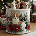 Tvättkorg – Christmas Corgi Joy