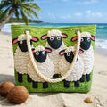 Handgjord Strandväska – Sheep Sky