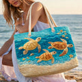 Handgjord Strandväska – Golden Turtle Coast