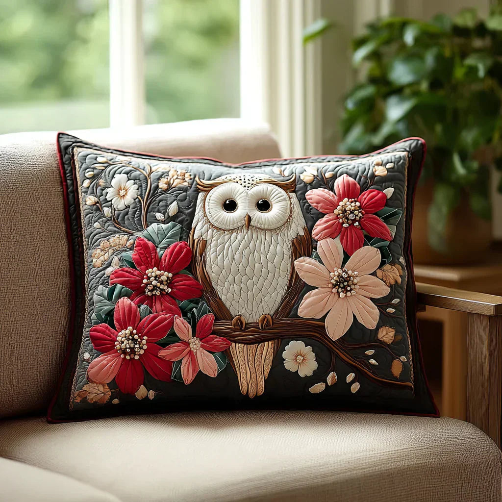 Kviltat Kuddfodral – Owl Whisper